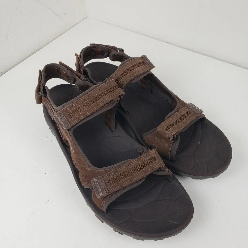 Merrell Hiking Sport Sandal Huntington Brown Leather Men's 14 J036845